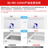 澳柯玛(AUCMA)323升卧式家用商用大容量冰柜 冷藏冷冻转换冷柜 单温冰柜BC/BD-323SH