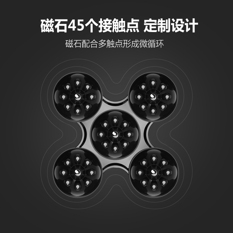 璐瑶(LUYAO)按摩棒 LY-651A黑色 支持循环按摩 仿真锤敲 红外线,磁疗 充电使用按摩器背部肩部颈部按摩捶