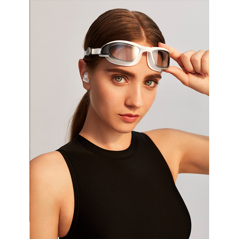 闪电客大框泳镜防雾防水高清专业游泳镜男女潜水护目游泳眼镜装备