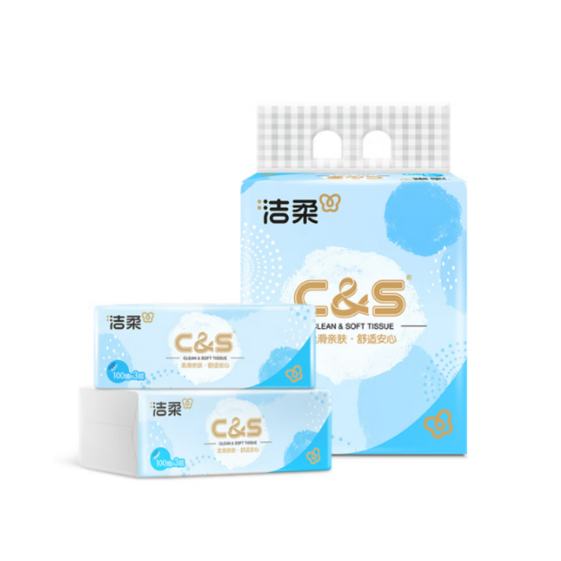 洁柔 JR428-03A 商用软抽纸面巾100抽3层(3包装)