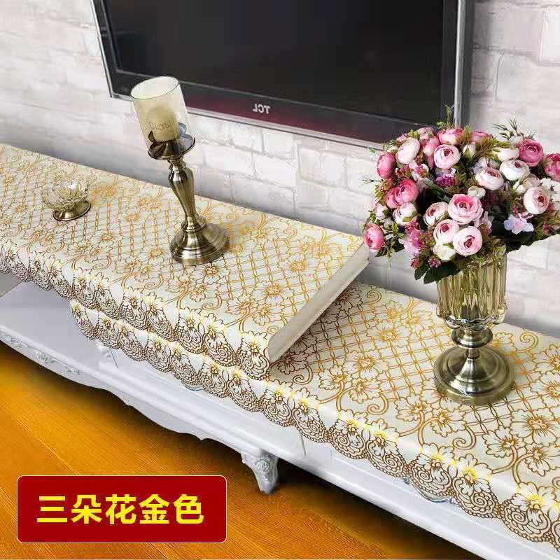 pvc桌布防水欧式电视柜台布鞋柜垫床头柜垫防油防烫塑料桌布定制图片