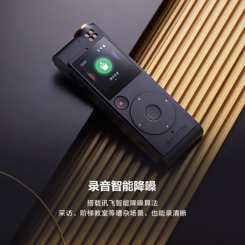 科大讯飞(IFLYTEK)SR201 智能录音笔 32G 免费转写 中英文实时互转 触摸屏融合按键操作 专业降噪 云储
