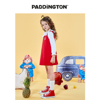 Paddington Bear帕丁顿熊女童连衣裙春季基础搭配背心裙