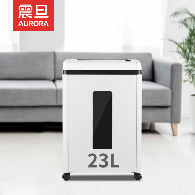 震旦AURORA 5级保密办公商用碎纸机(单次10张 24小时不停机 23L 可碎卡、光盘) AS103CD高清大图