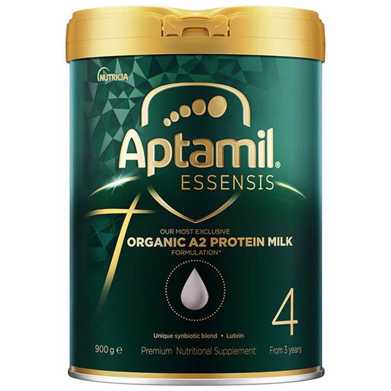 Aptamil澳洲原装进口爱他美奇迹绿罐4段3岁以上有机婴幼儿配方奶粉900g图片