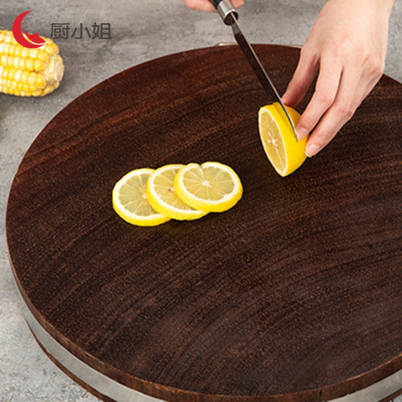 厨小姐圆形实木占板切菜板5*44cm CXJ-XPB001/块高清大图