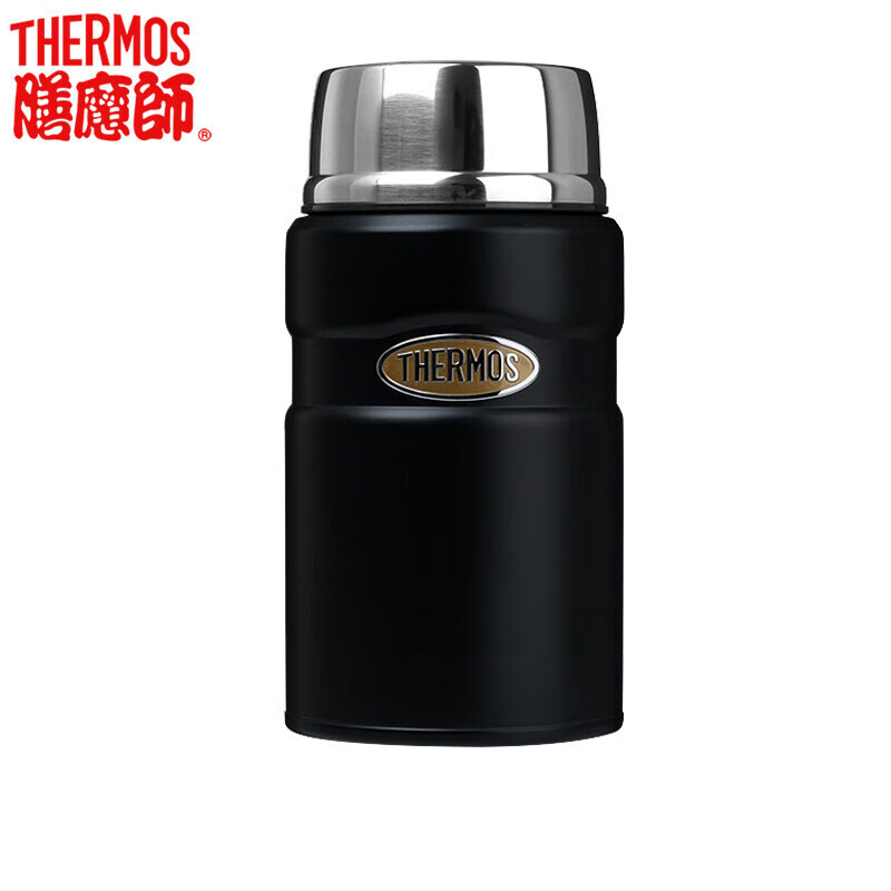 膳魔师(THERMOS)焖烧杯保温杯内胆316不锈钢焖烧罐720ML黑色 TCLF-720S-MBK