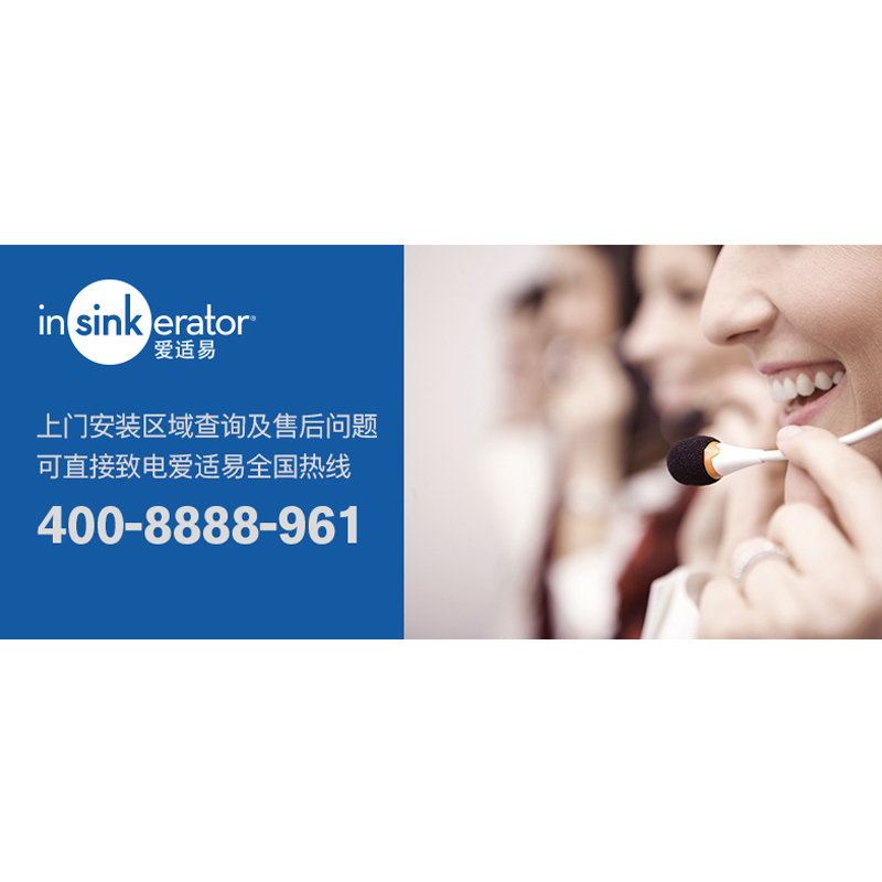 爱适易(in sink erator)E200 垃圾处理器 厨房垃圾处理器 家用厨余粉碎机 原装进口 全自动 粉碎机高清大图