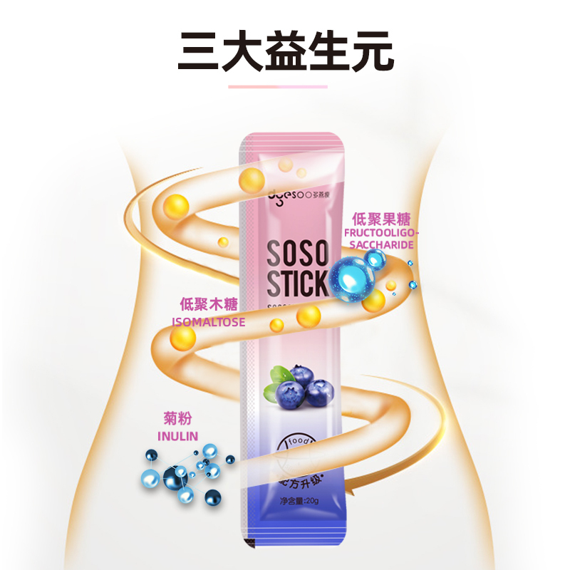[郑多燕亲研]多燕瘦SOSO棒蓝莓石榴胶原酵素果冻非孝素粉梅子零食成人