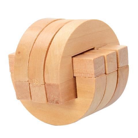 孔明锁鲁班锁儿童礼物小学生木制娱乐玩具成人智力扣解锁|06环环相扣