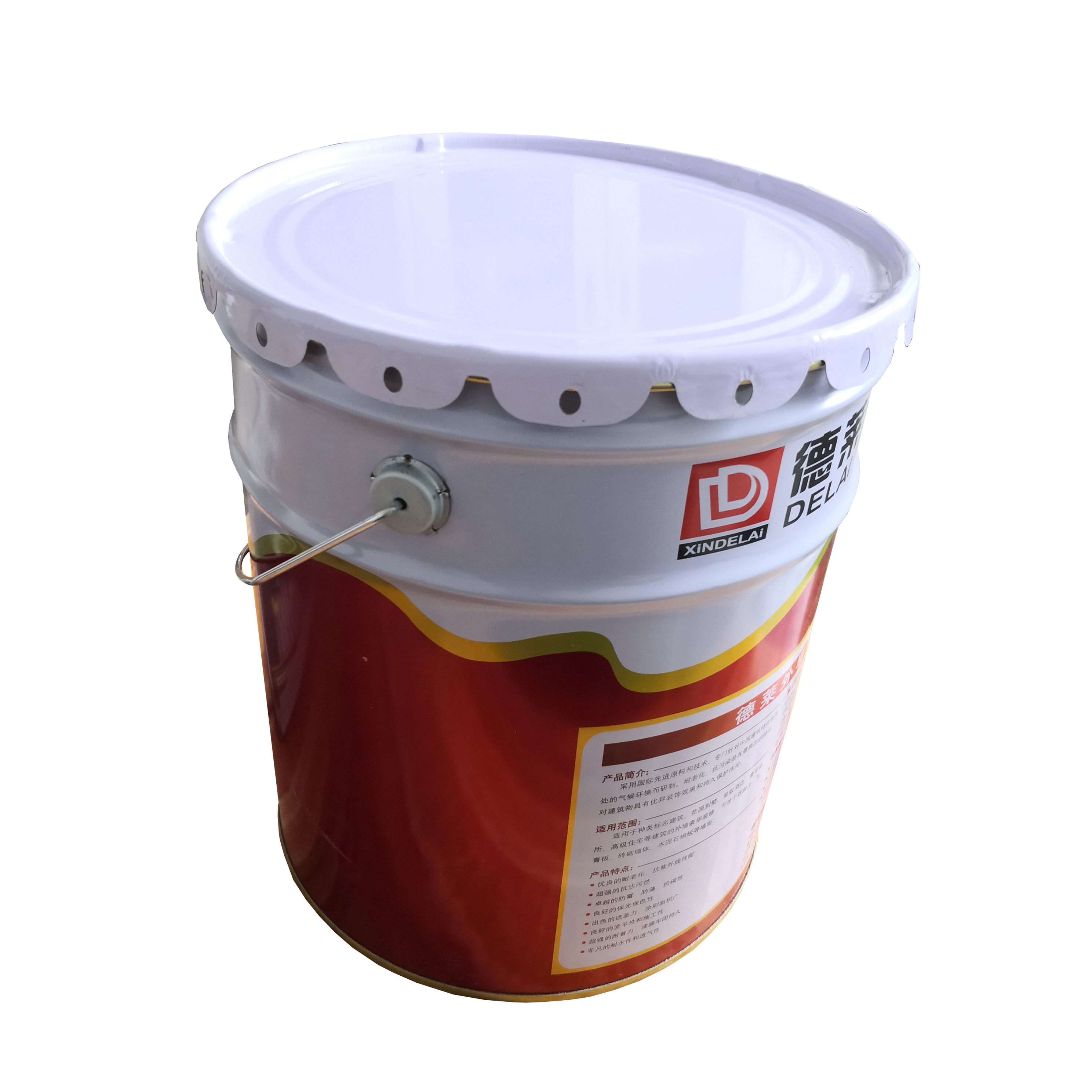 XINDELAI德莱涂料 水性环保全效易檫洗内墙乳胶漆/可调色 20kg 桶高清大图