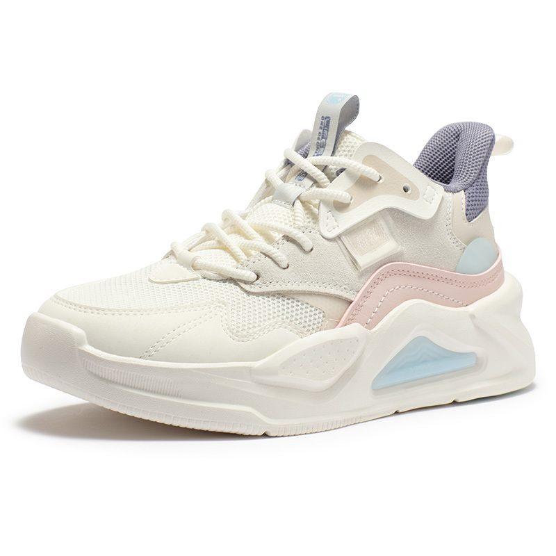 软糖丨361女鞋运动鞋新款网面厚底鞋子休闲鞋高帮板鞋女