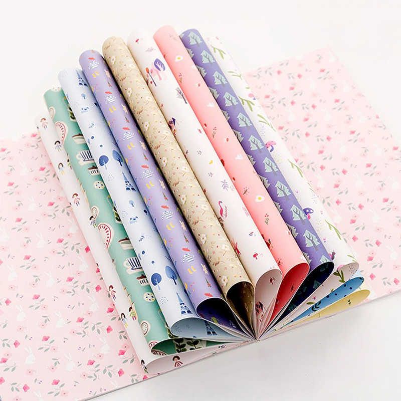 24张包书皮防水书本包书膜小清新学生diy手工礼物包装纸白色款