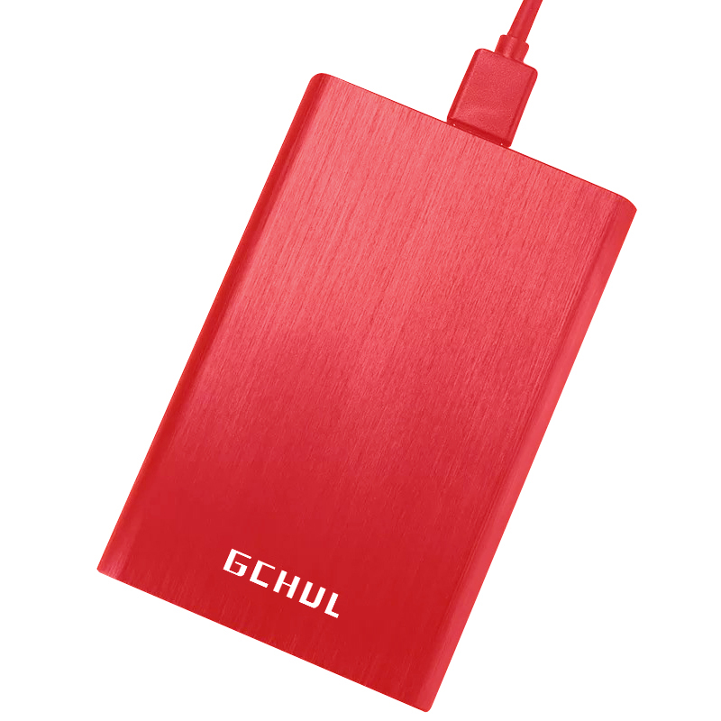 杰储(GCHUL) T1000 1T USB3.0 2.5英寸磨砂红色 移动硬盘 (计价单位:个) 磨砂红色高清大图