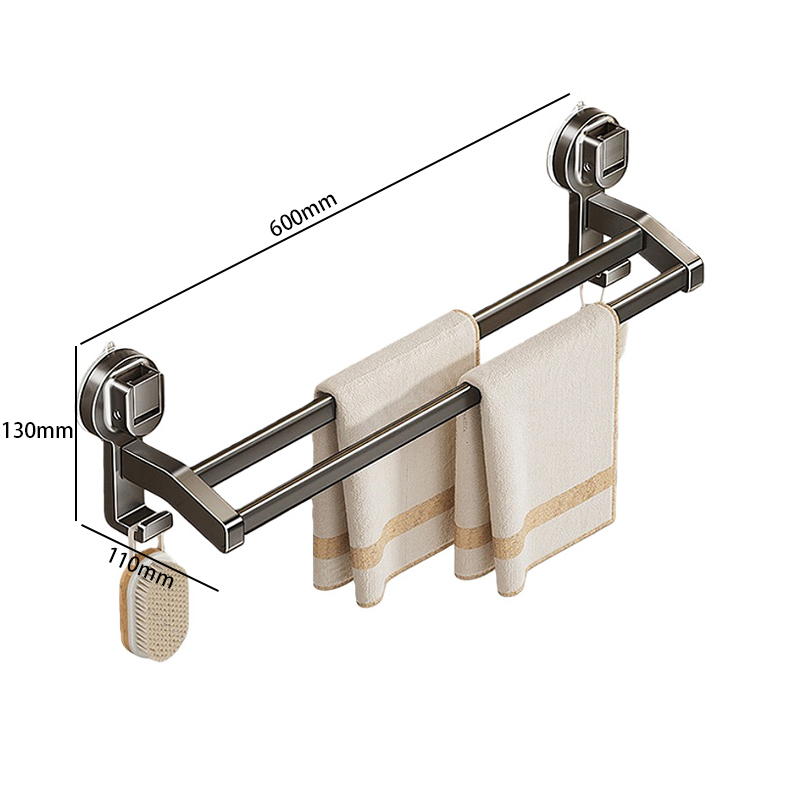 豫汉迎吸盘浴巾架 吸盘毛巾架600*110*130mm个