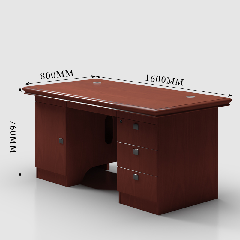 臻远ZY-BGZ-20办公家具油漆办公桌职员电脑桌写字台主管经理桌1.6米