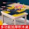 82*56*50(无盖) 单桌(不含 积木 挂桶 积木板) 儿童积木桌实木多功能中号大号拼装游戏玩具桌宝宝益智玩沙游戏桌