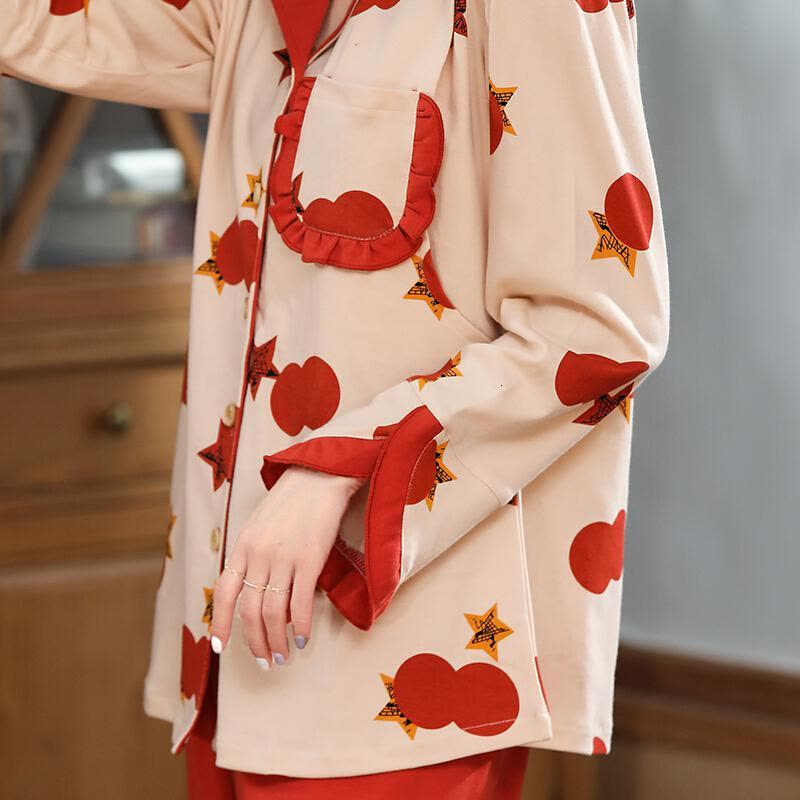 迪鲁奥(DILUAO)YXXM 孕妇装 2021夏季新款春秋薄款棉纱月子服产后喂奶哺乳衣怀孕期孕妇睡衣家居月子服 824图片