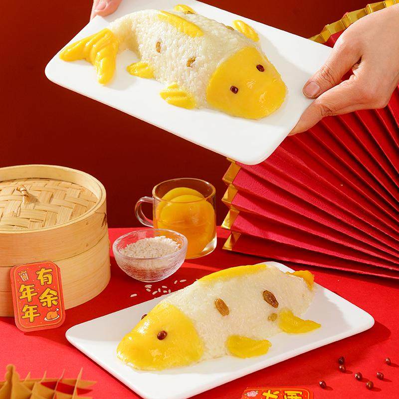 千味央厨八宝饭饱满精致香甜适口不齁腻锦鲤型400g*6袋高清大图