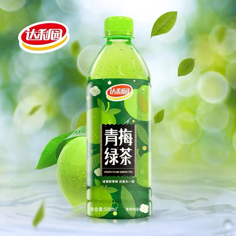 达利园青梅绿茶500ml*5瓶青梅绿绿茶饮料 茶饮料组合装套餐