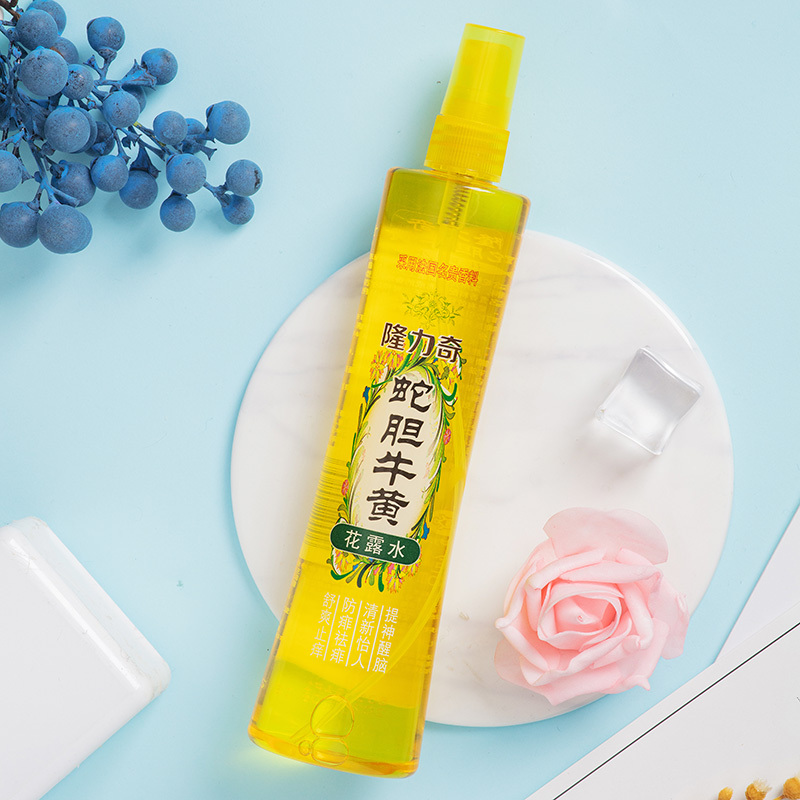 隆力奇蛇胆牛黄花露水195ml+60ml止痒凝露 组合装