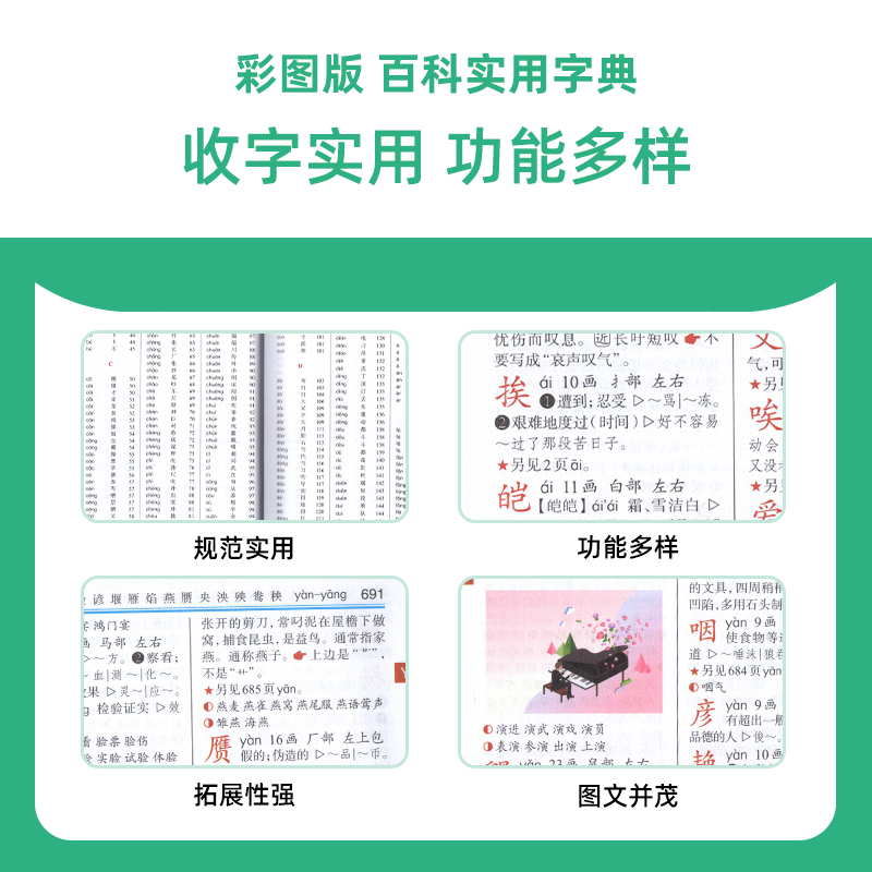[正版]小学生实用规范词典彩图版精装小学语文词语积累大全一至六年级通用基础知识宝典趣味阅读小学拼音声母韵母拼读全表教辅高清大图