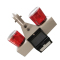 综城优品 CC-SL05 3.7V 0.5x2W IP65太阳能警示灯(计价单位:盏)红色