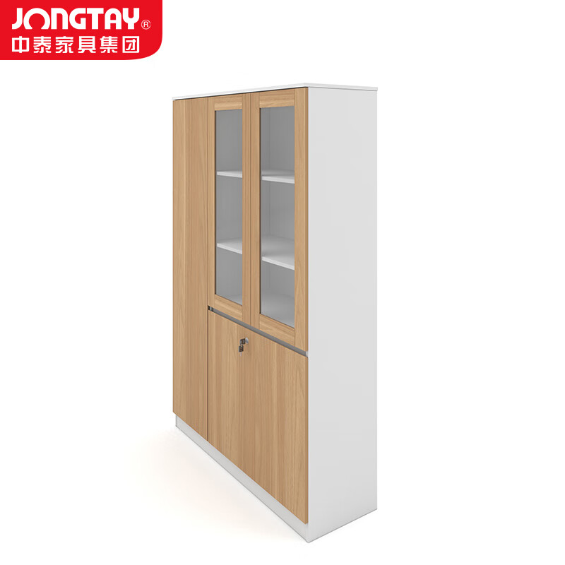 中泰(jongtay)文件柜木质档案柜办公室资料柜带锁储物柜5门 J-FBWMX120高清大图