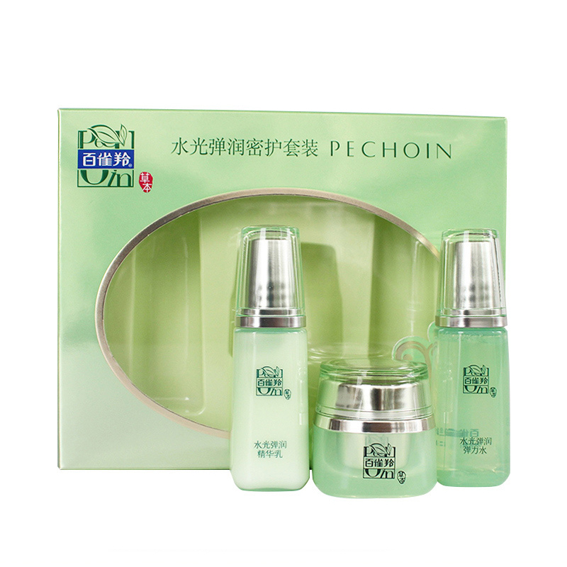 百雀羚(PECHOIN)水光弹润密护套装(水光弹润弹力水20ml+水光弹润精华乳20ml+水光弹润眼霜8g)(赠品勿拍)