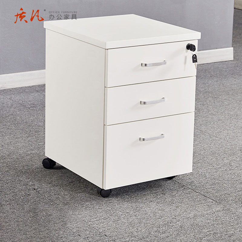 质凡木质带锁可移动储物活动柜 颜色备注 400*480*620mm高清大图