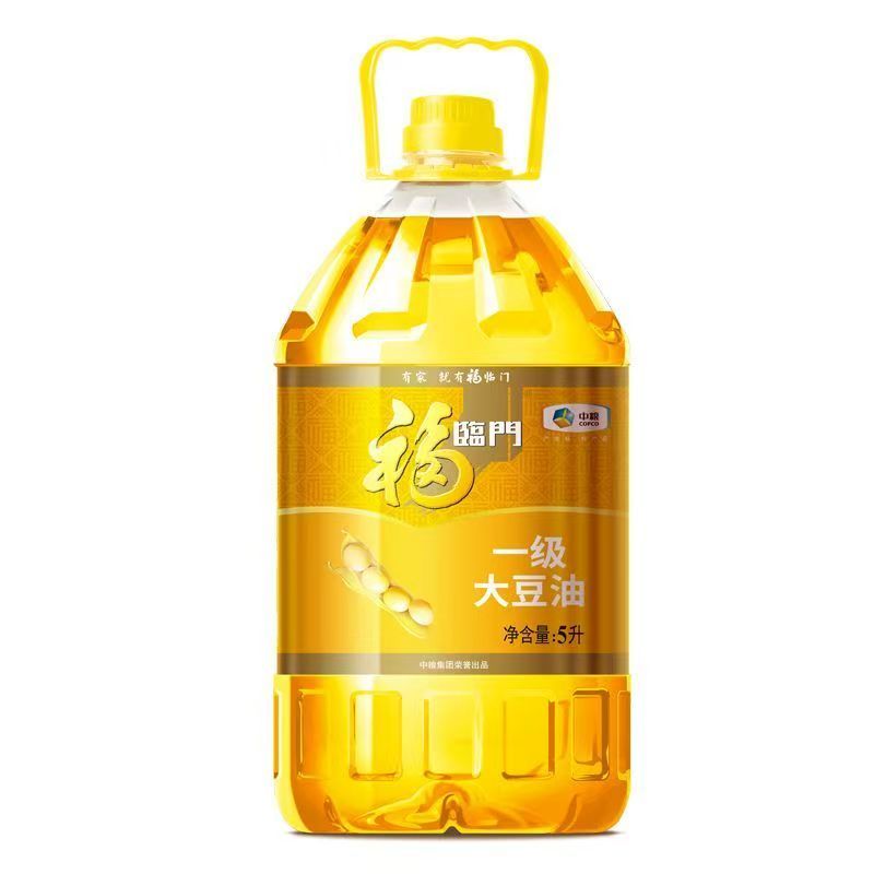 中粮福临门一级大豆油5L桶装家用精炼食用油 1桶