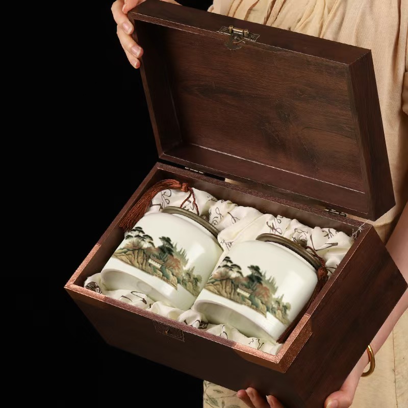 武夷山茶叶红茶叶金骏眉500克陶瓷双罐高档礼盒装送礼品伴手礼茶高清大图