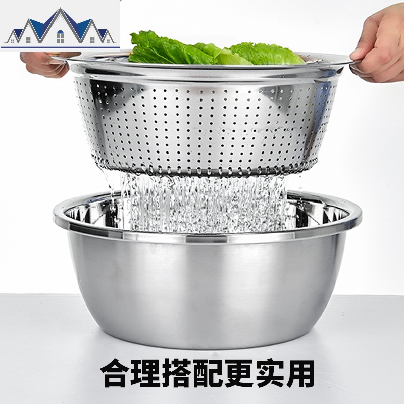 厨房置物架水沥水篮小用品厨具收纳架家用304不锈钢蔬菜篮子筐 三维工匠高清大图