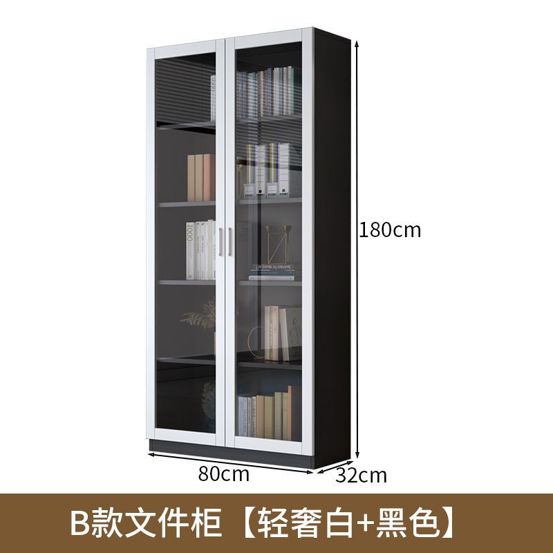 攸形双门玻璃柜800*320*1800mm台