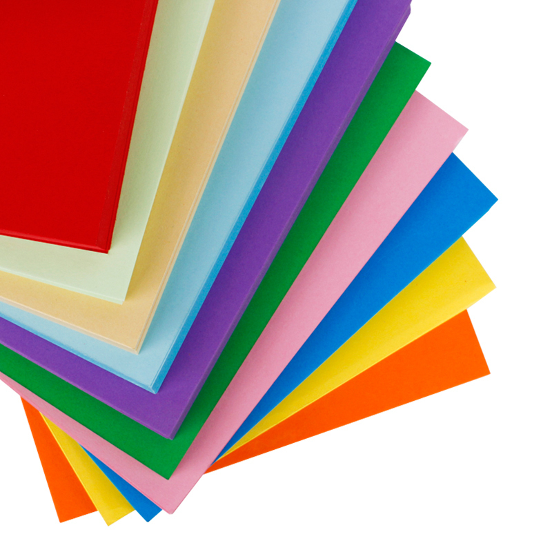 粉红色彩色厚卡纸a4封面纸硬卡纸儿童手工卡片折纸230克