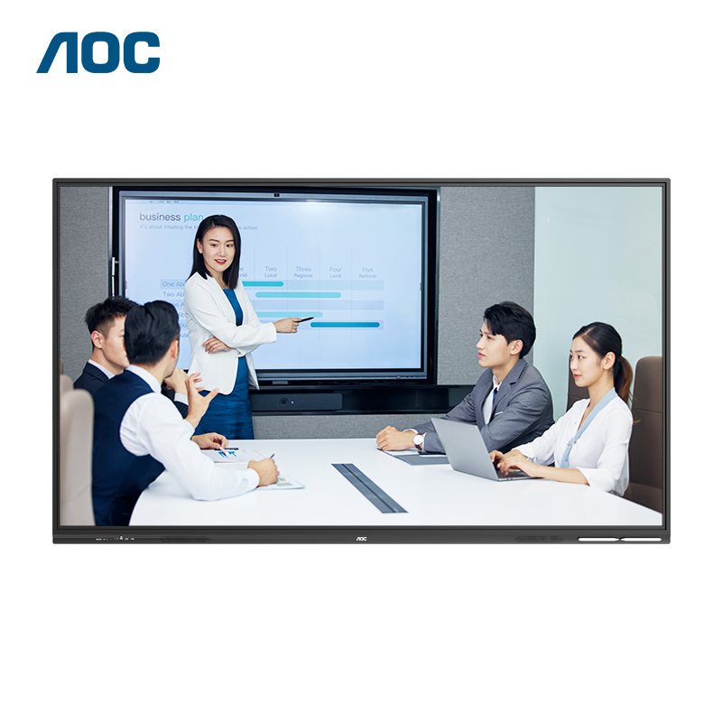 AOC 100T34V会议平板100英寸4K智能会议平板 触屏视频会议一体机电子白板智慧屏商用显示