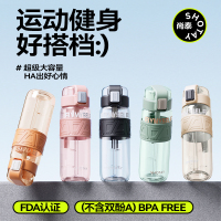 尚泰大容量水杯防摔高颜值耐高温塑料杯夏天运动杯子水壶户外学生吸管杯随手杯