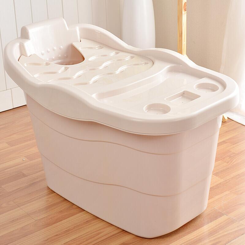 加厚泡澡桶中大儿童浴盆沐浴桶浴缸家用超大号家用洗澡桶塑料浴桶参数
