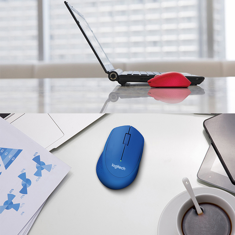 罗技M280无线鼠标便携办公家用电脑游戏USB接收器电池耐用滑鼠高清大图