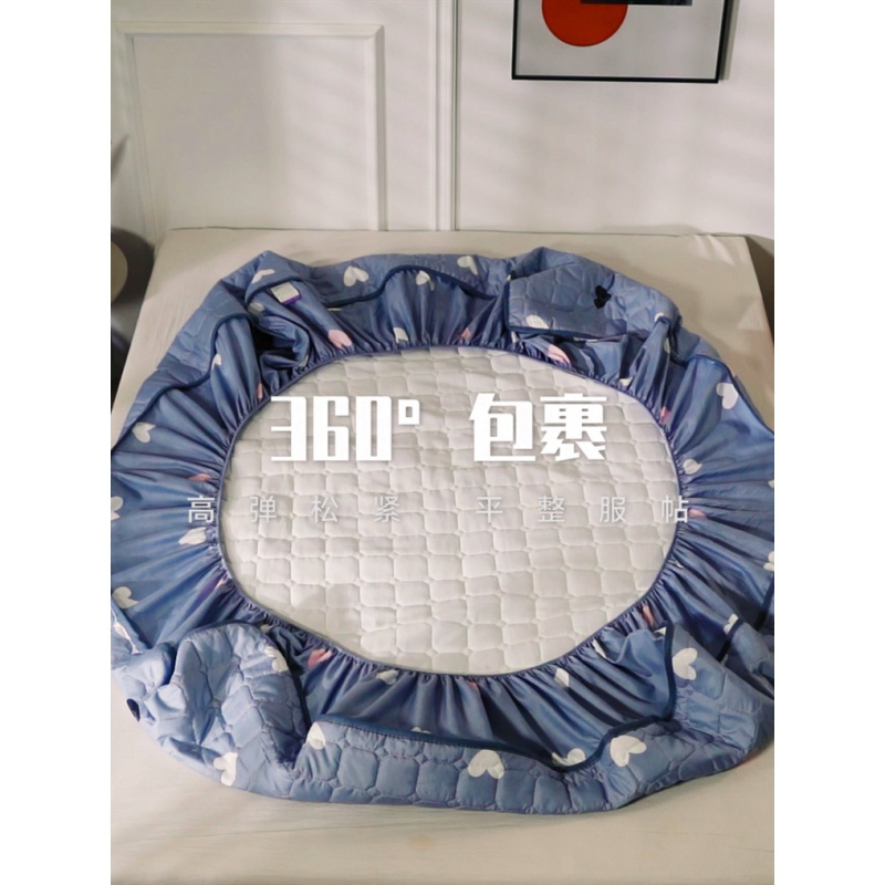 [精品特卖]夹棉床笠单件隔尿防水床罩床单防滑固定加厚床垫防尘保护套冰星梦