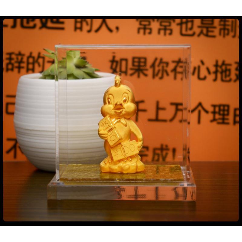 绒沙金鸡摆件金鸡生肖鸡新年贺岁礼品创意礼品汽车摆件_79