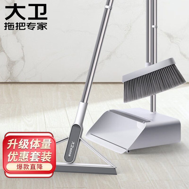 大卫扫把簸箕套装F2+F6扫地扫帚刮水器大号高清大图