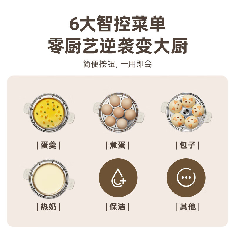 小熊(Bear) 煮蛋器 ZDQ-C14Q8 双层迷你定时蒸蛋器煮蛋机蒸蛋机早餐自动断电高清大图