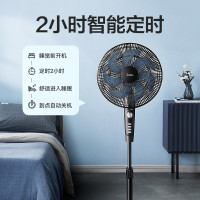 美的(Midea) 电风扇家用落地扇大风量轻音低噪节能七叶摇头风扇俯仰可定时调节广角送风易清洗SAF35MA