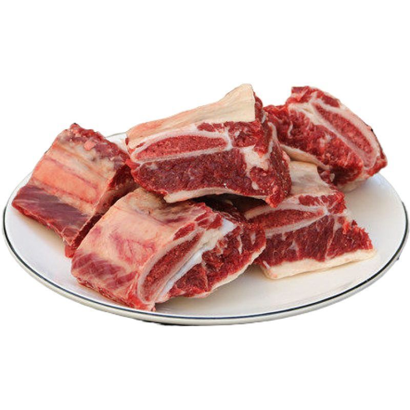 六盘生龙 宁夏固原黄牛肉 冰鲜牛肉 精选农户散养 黄牛牛排骨500g/袋 顺丰空运48小时达