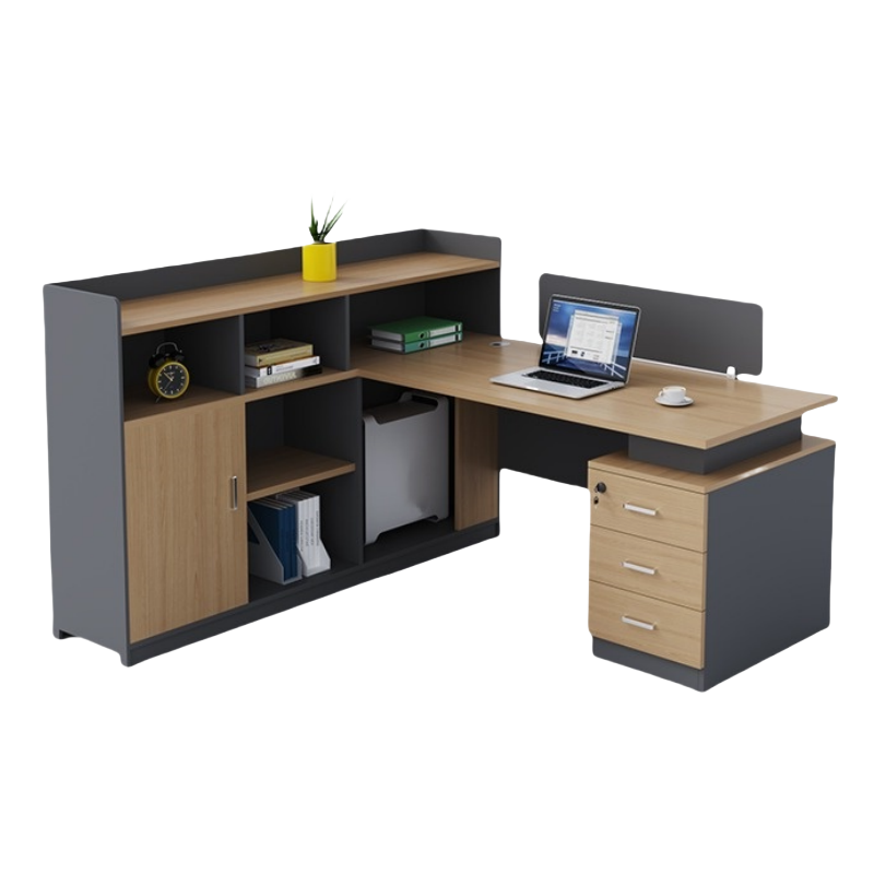 铭思达屏风工位单人含柜套高清大图