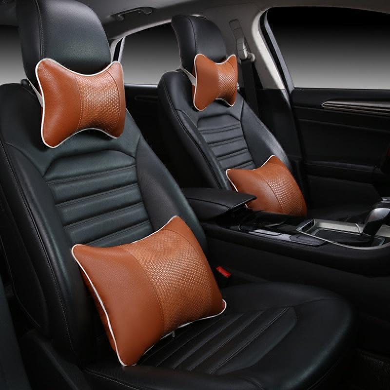 新款专用尼桑新轩逸新骐达天籁汽车用头枕颈枕抱枕腰垫靠枕四件套