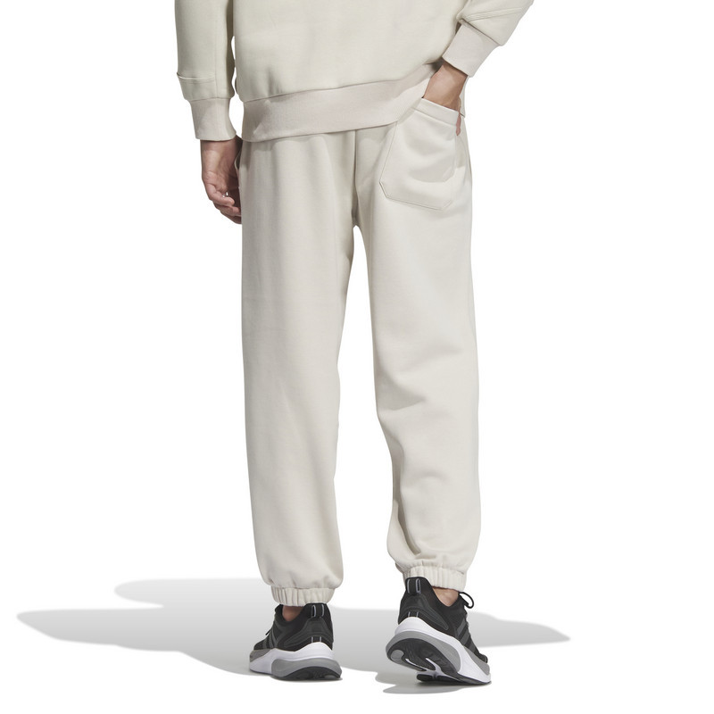 adidas Lounge Pants 标贴Logo缝线细节束脚中腰宽松针织运动裤 男款 清澈棕 IP4976