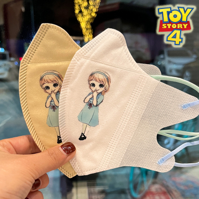 10只(大童)邻家小妹-黄色 独立包装 一次性3d立体印花防尘卡通可爱女款邻家小妹透气薄显脸小夏款