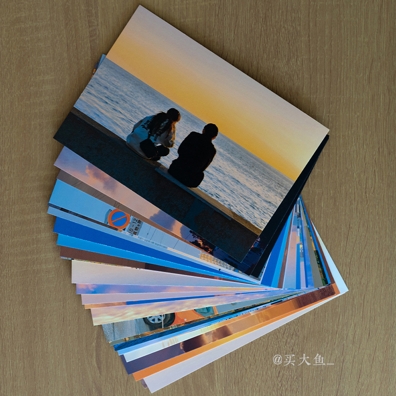 [正版]看海计划+奔赴一场日落+温柔事物全套3册明信片 摄影师@买大鱼28张艺术摄影作品日系风景明信片 清新文艺治愈系高清大图